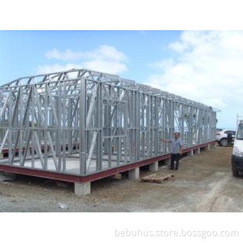 Prefabricated Light Steel Frame Houses Moveable Hard Prefab